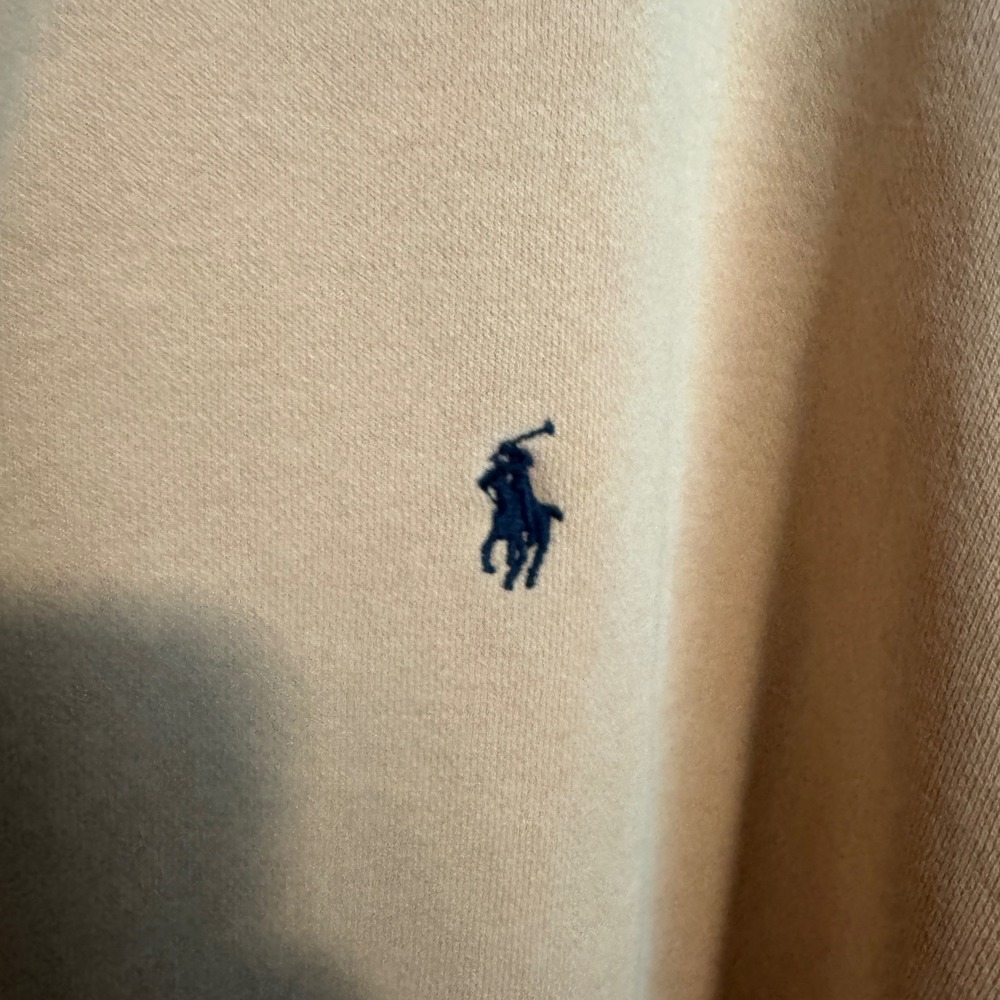 Vintage Polo Ralph Lauren Sweatshirt Mens Large Orange Crewneck Faded Pullover - Picture 3 of 9